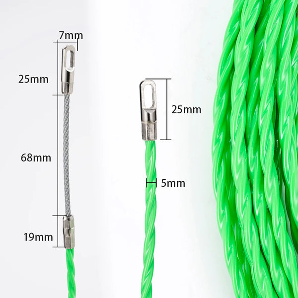 5MM 5-50M Cable Guide Tape Puller Extractor Glass Fiber for Telecommunications Electrical Wall Wire Conduit Tool Accessories