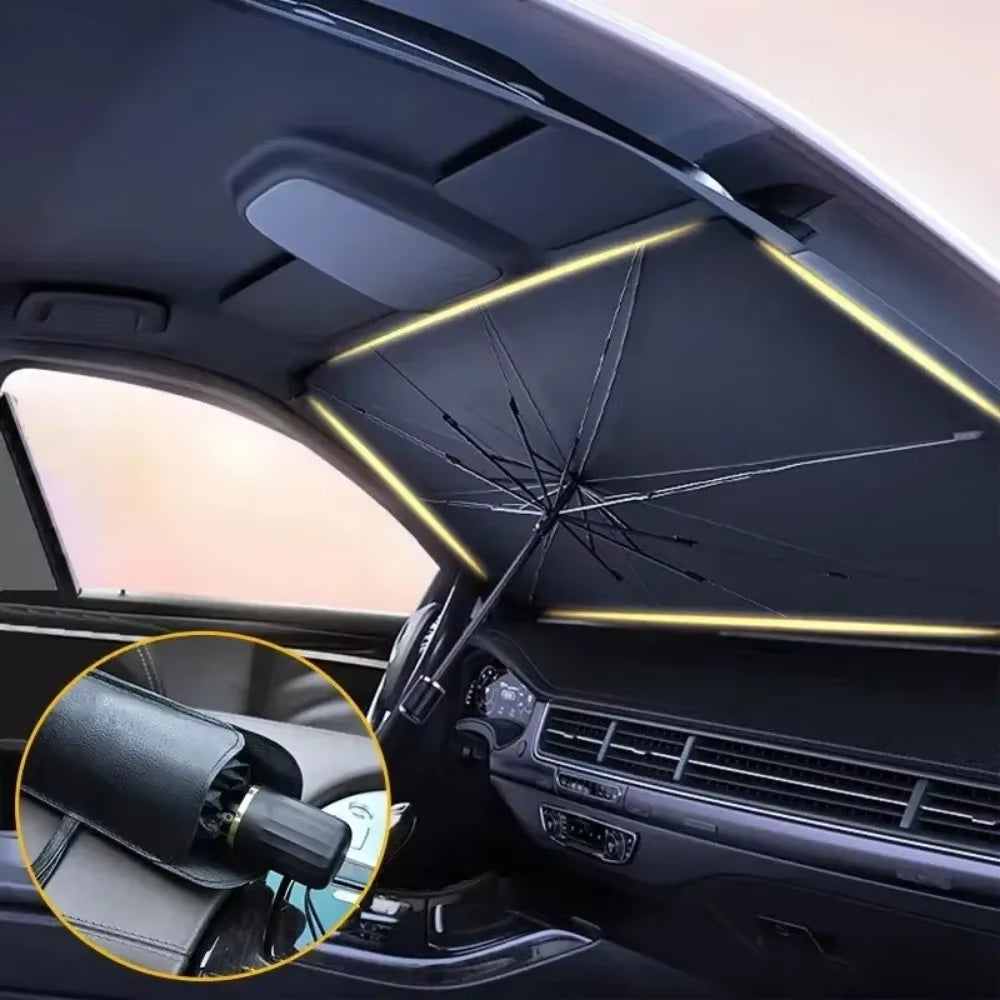 Car Sunshade Umbrella - UV Protection Windshield Parasol Cover