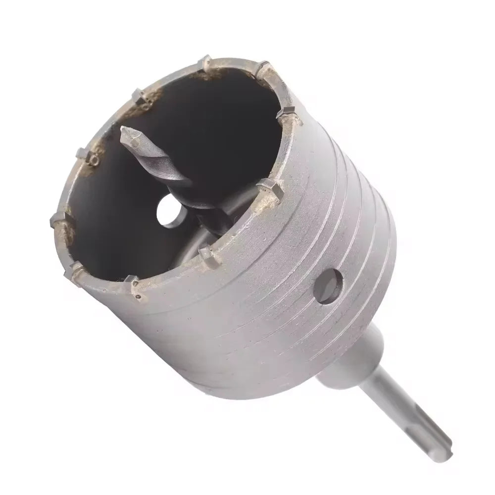 1Pc 30-150Mm Drilling Crown for Concrete Wall Hole Saw SDS plus Hammer Drill Bit Set with round Shaft Cement Stone Cutter Tool