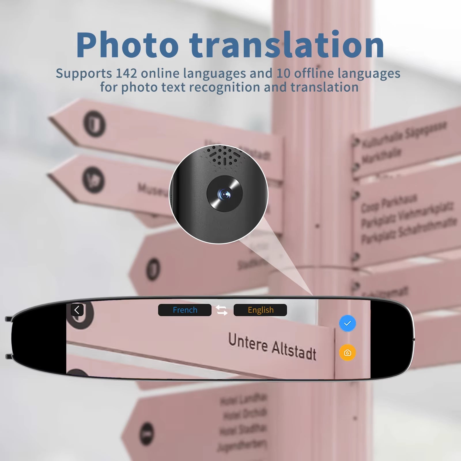 Translation Pen Reading Pen for Dyslexia 142 Language Translator Pen Offline/Text to Speech/Photo/Voice Language ﻿Pen Scanner