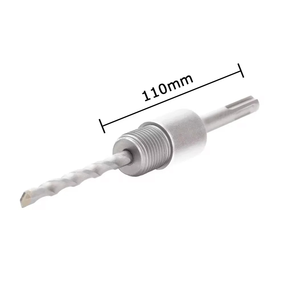 1Pc 30-150Mm Drilling Crown for Concrete Wall Hole Saw SDS plus Hammer Drill Bit Set with round Shaft Cement Stone Cutter Tool