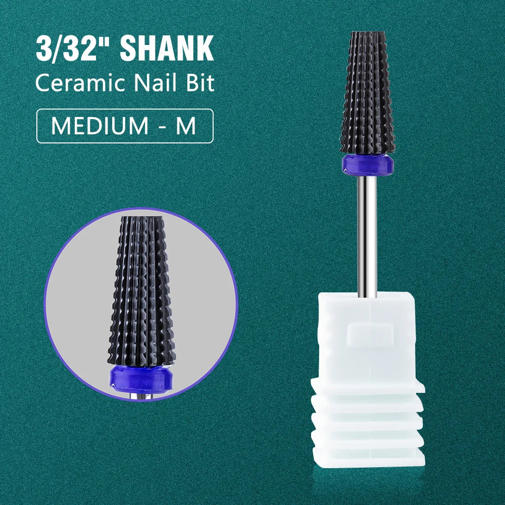 Nail Drill Bit Electric Manicure Drills for Milling Cutter Ceramic Nail Burr Pedicure Accessories