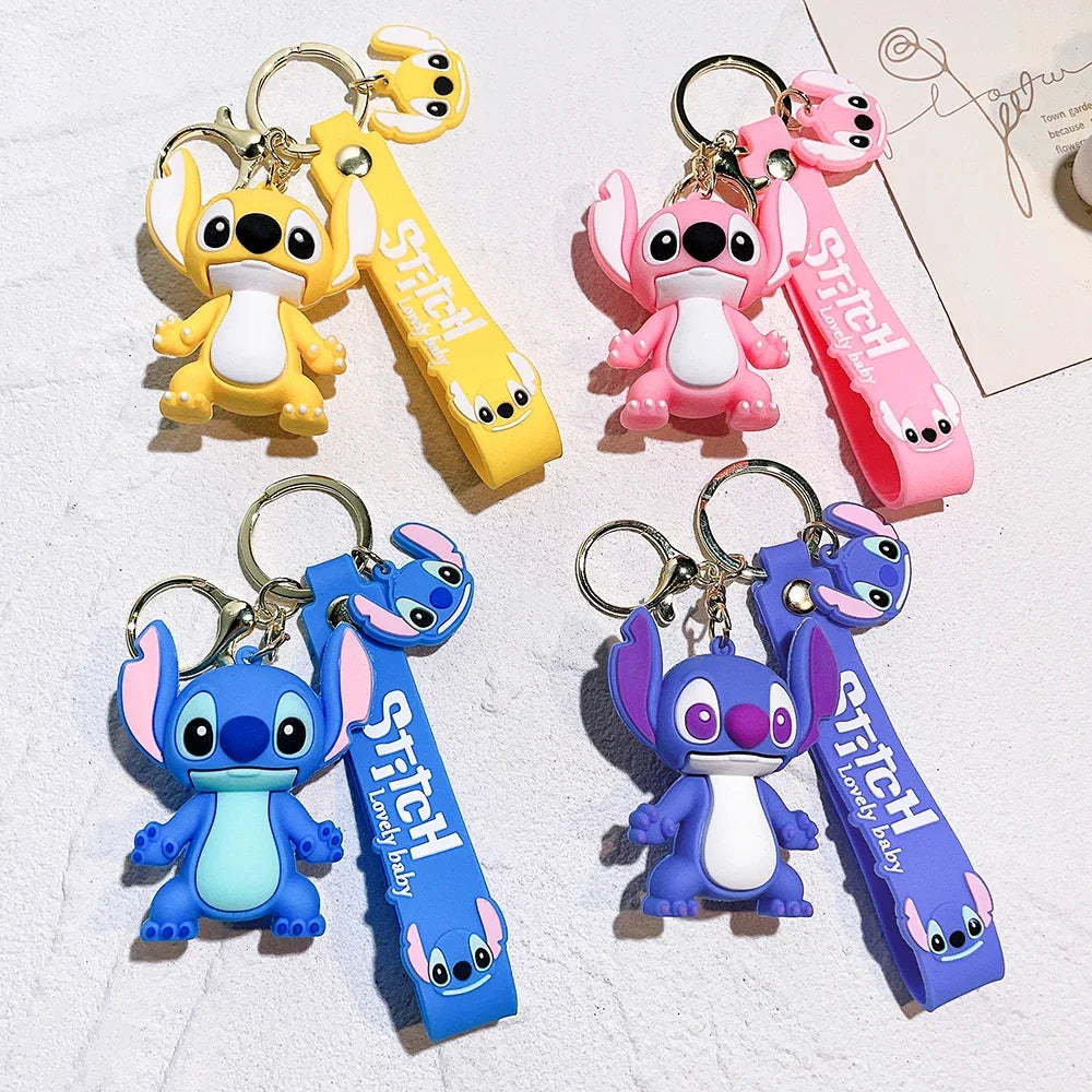Lilo & Stitch Keychain Pendant Toy - Cute Pink Angel Anime Pendant