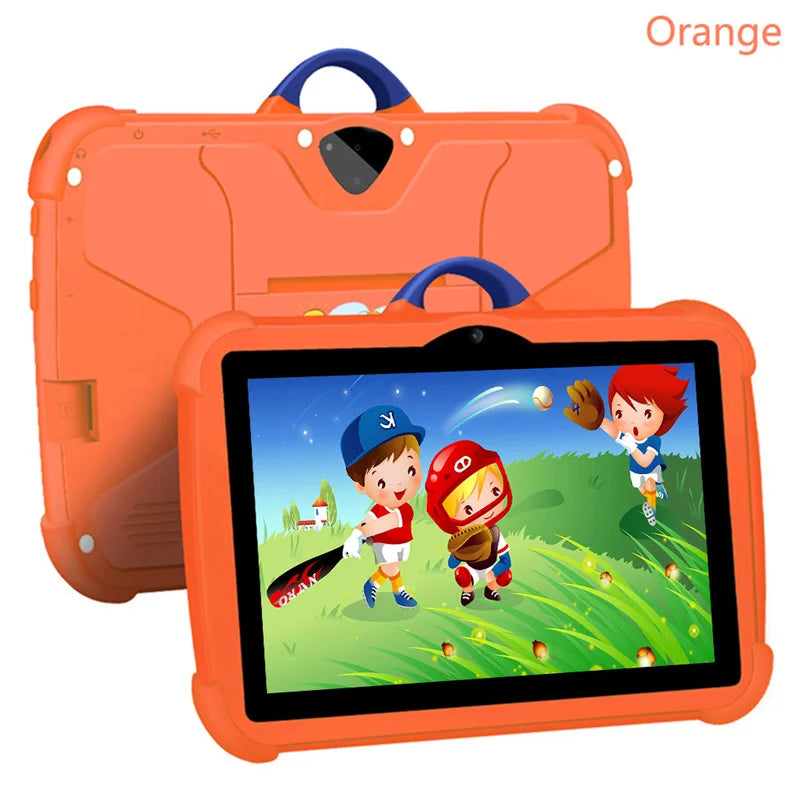 New Cartoon Pattern Kids Tablet 7 Inch Quad Core 4GB RAM 64GB ROM Android Learning Education Games Tablets Children'S Gifts
