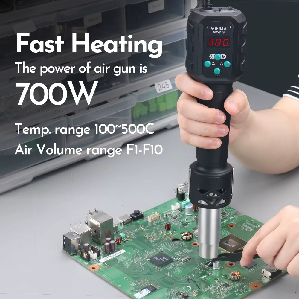 8858IV Micro Hot Air Gun - LCD Digital Soldering Rework Station Online