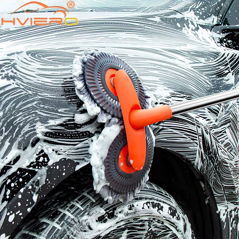 Multipurpose Car Cleaning Kit - Microfiber Brush Mop Sponge Auto Wash