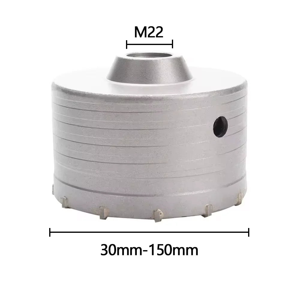 Concrete Wall Hole Saw - 30-150mm SDS Plus Hammer Drill Bit Set