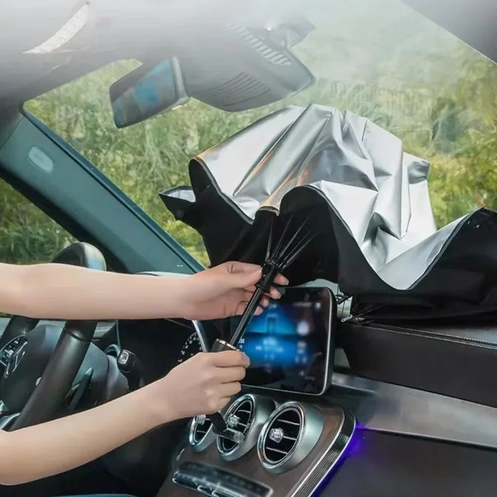 Car Sunshade Umbrella - UV Protection Windshield Parasol Cover