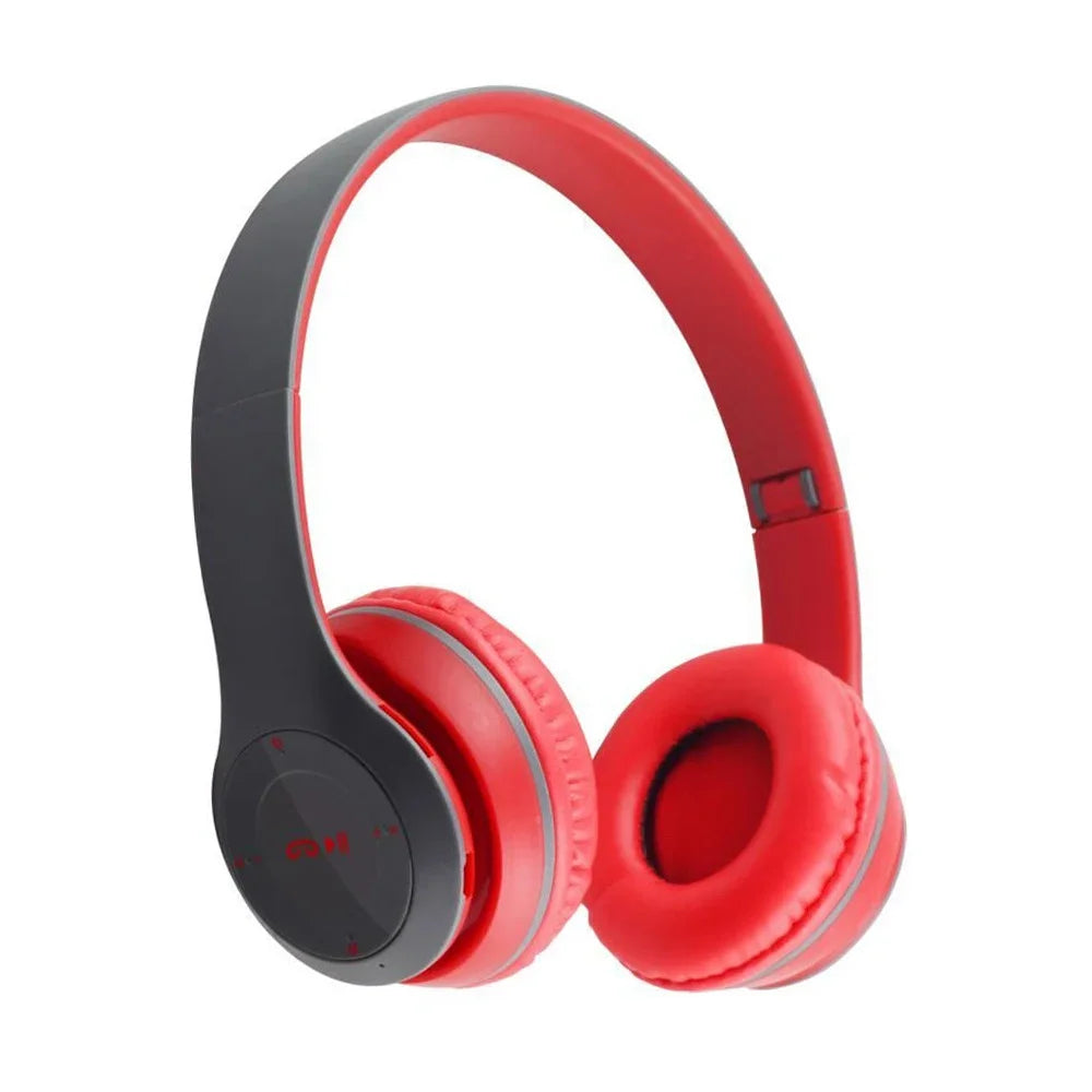 Stereo P47 Headset Bluetooth 5.0 Folding Series Wireless Sports Game Music Headphone Support SD Card with Mic for All Smartphone
