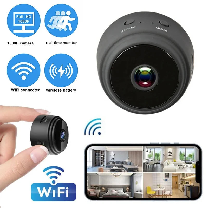A9 Mini Wifi 1080P HD Camera - IP Surveillance & Security Cam 2025