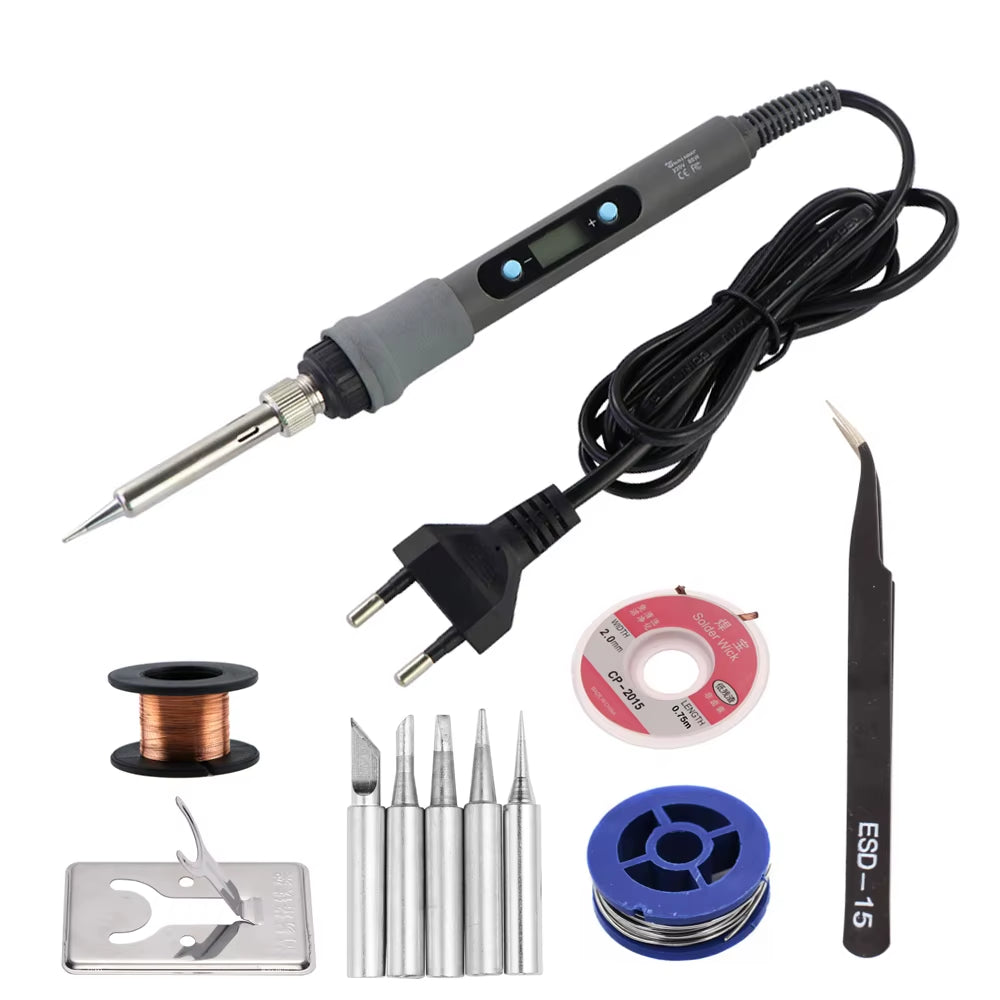 60W/80W Electric Soldering Iron - Adjustable Temperature & Tips 2025
