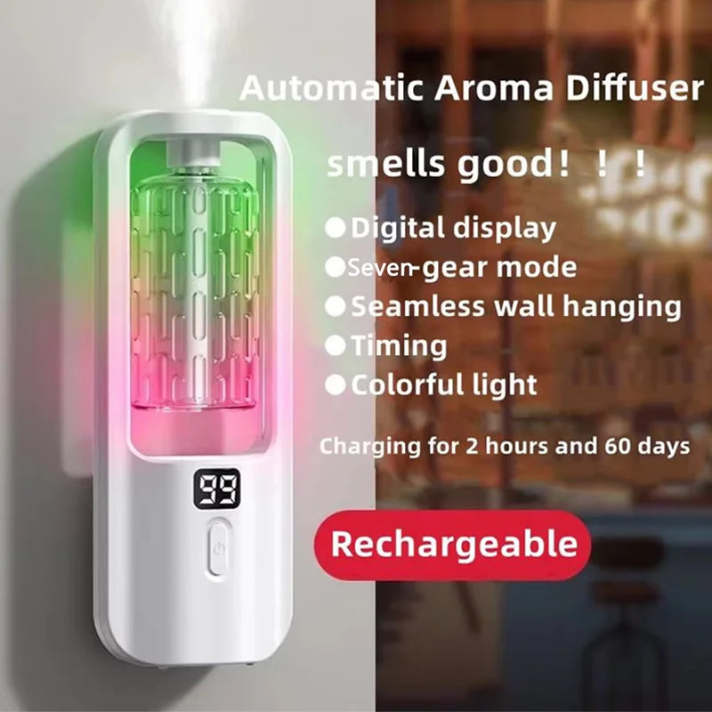 Wall Mounted Aroma Diffuser - 50ml Essential Oil Fragrance Purifier