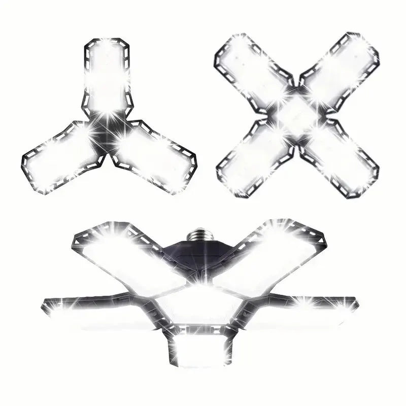 40W-80W LED Garage Light Bulbs - Adjustable Super Bright Shop Light