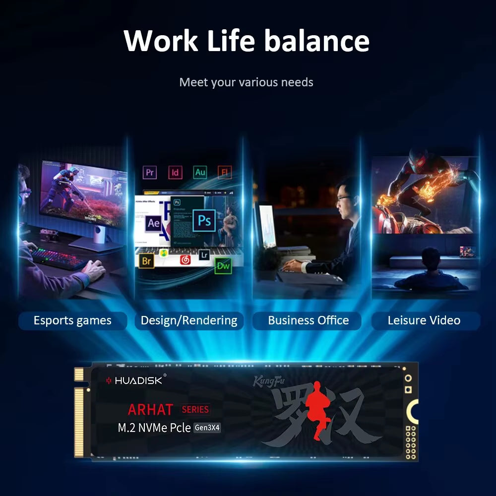 M2 SSD Nvme 128GB 256GB 512GB 1TB 2TB SSD M.2 2280 Pcie 3.0 TLC Chip SSD Internal Solid State Disk for Laptop Desktop PC