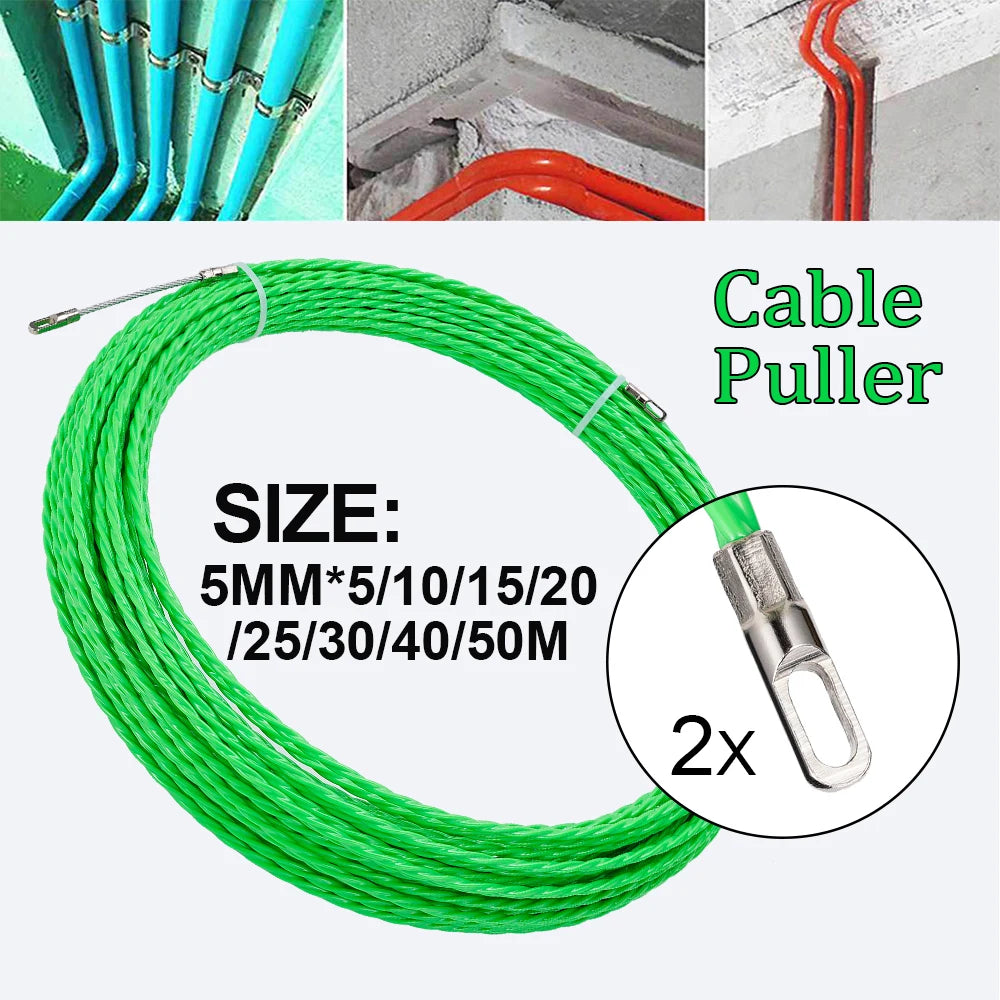 5MM Cable Guide Tape Puller - 5-50M Glass Fiber Wire Conduit Tool
