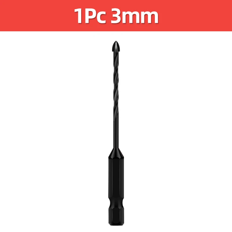 Cross Hex Drill Bit Set - Multifunction Drill Bits for Tile & Metal