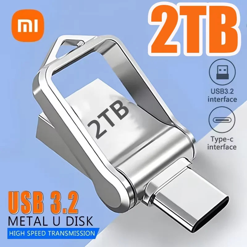 Xiaomi 2TB USB 3.2 Flash Drive - Dual USB-C High-Speed Stick