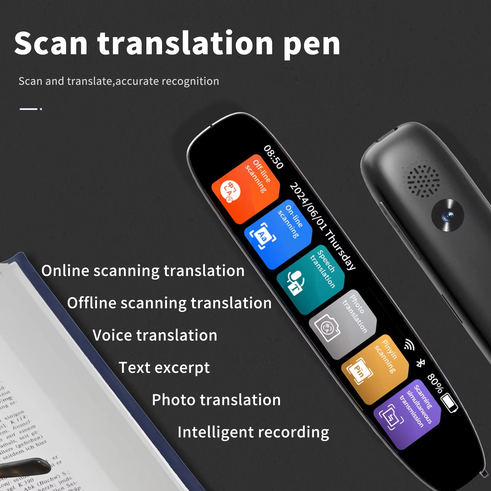 Translation Pen Reading Pen for Dyslexia 142 Language Translator Pen Offline/Text to Speech/Photo/Voice Language ﻿Pen Scanner