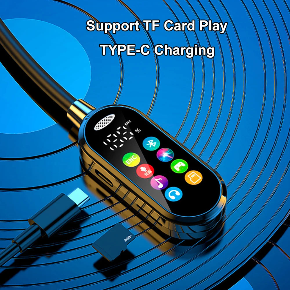 Bluetooth 5.4 Neckband Earphones - Wireless Noise-Reduction Headset