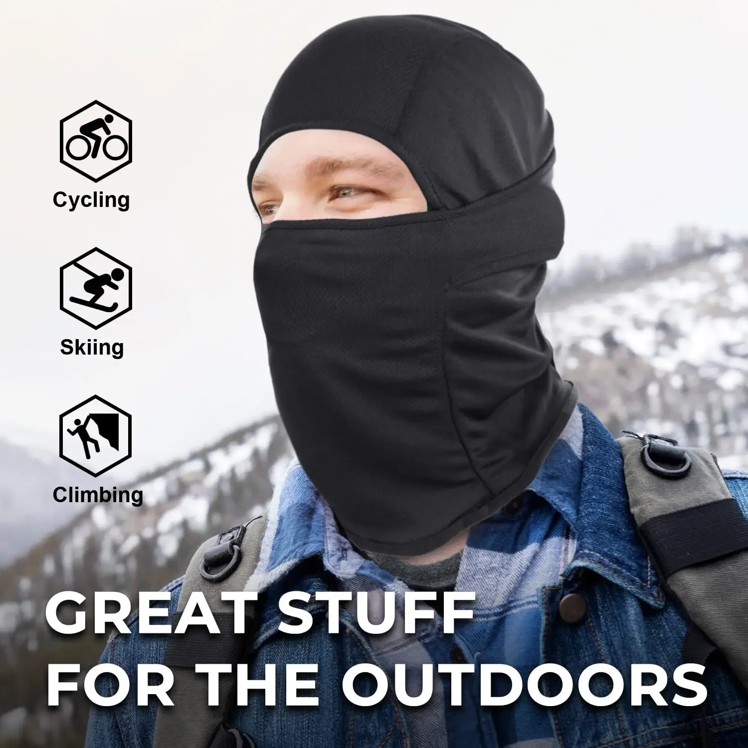 Balaclava Ski Mask Full Face Cover for Men and Women Breathable Full Face Mask for Skiing Outdoor Sports