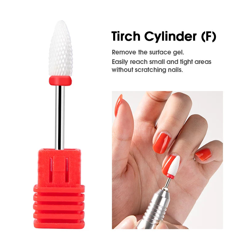 Nail Drill Bit Electric Manicure Drills for Milling Cutter Ceramic Nail Burr Pedicure Accessories