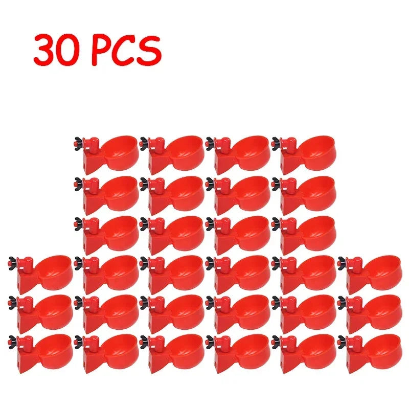 5-50Pcs Automatic Chicken Waterer Bird Feeder Poultry Farm Drinking Bowl for Chicken Duck Goose Drinking Water Farm Supplies