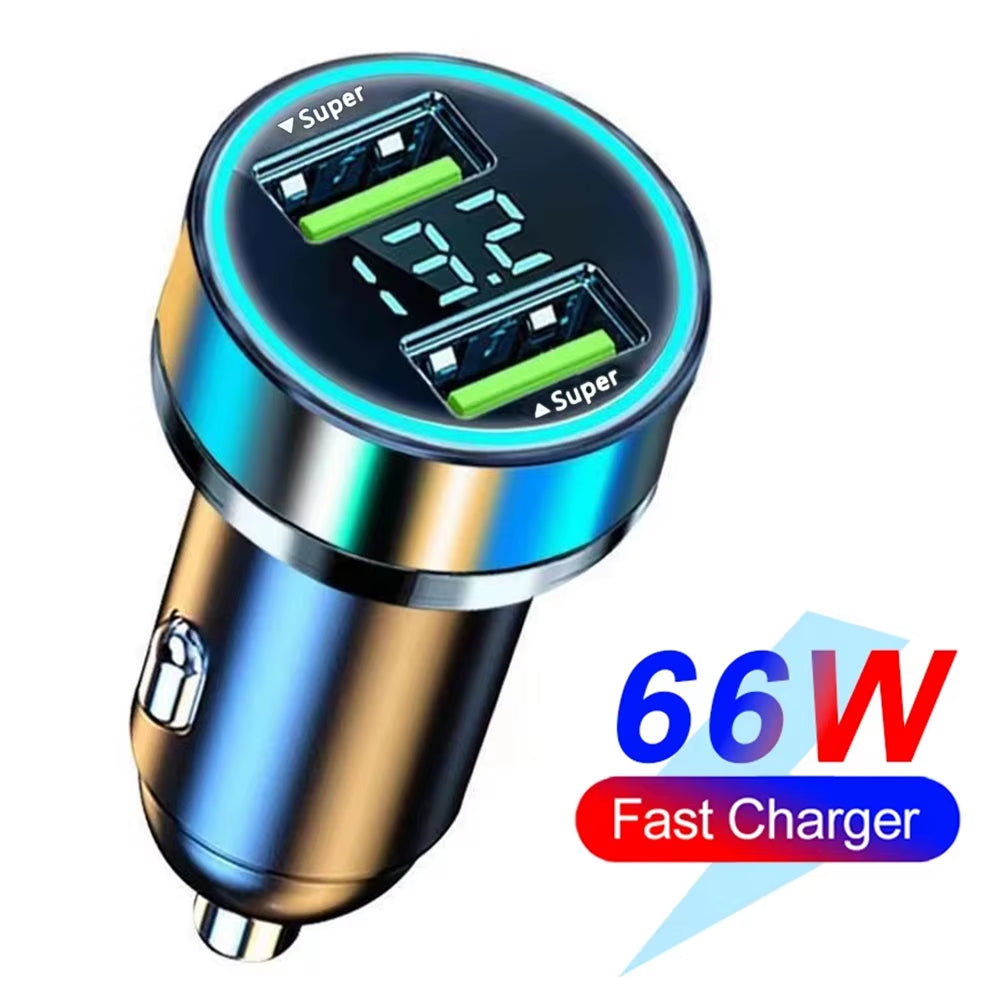 250W PD Car Charger QC3.0 Five Port Plug - Car Electronic Accessories