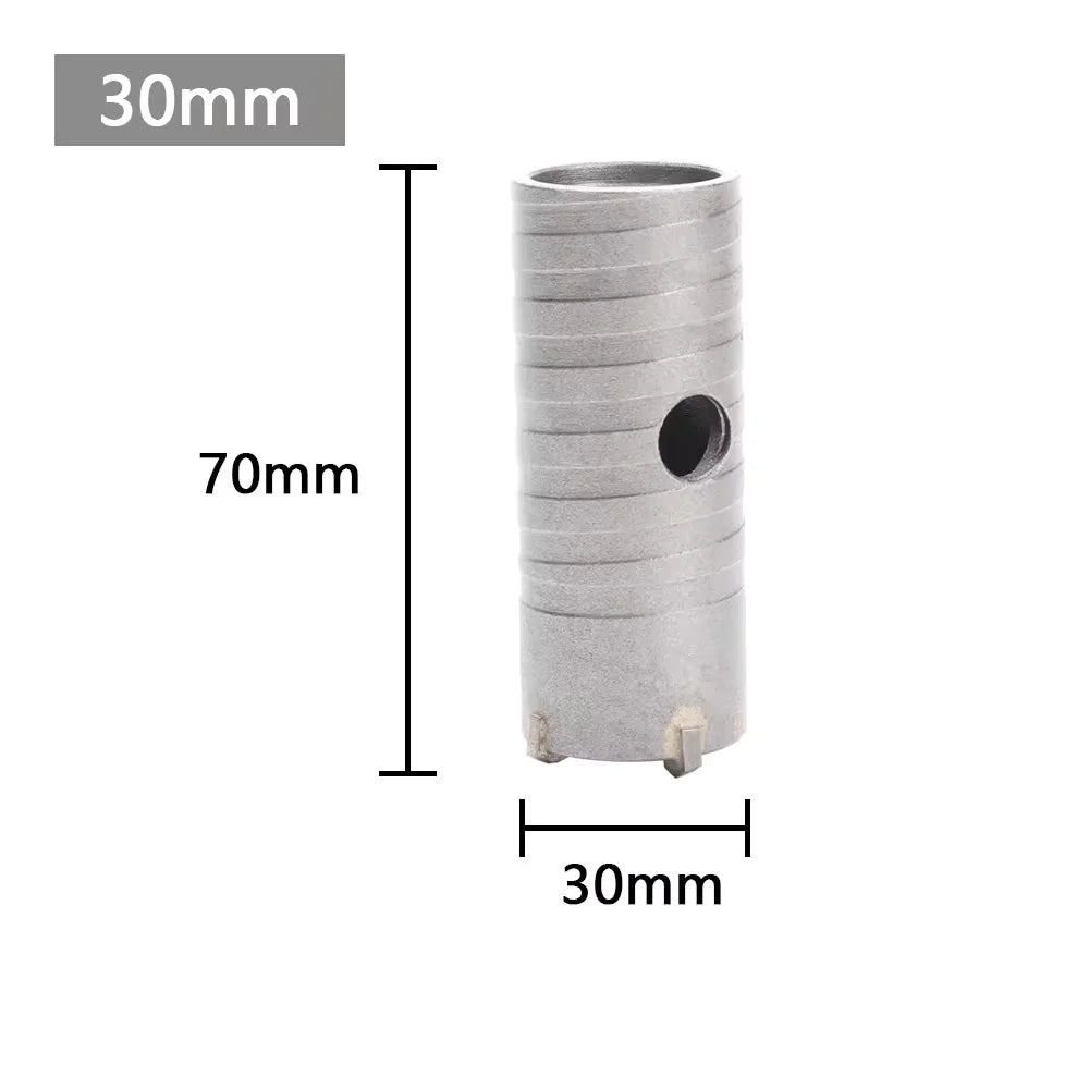 1Pc 30-150Mm Drilling Crown for Concrete Wall Hole Saw SDS plus Hammer Drill Bit Set with round Shaft Cement Stone Cutter Tool