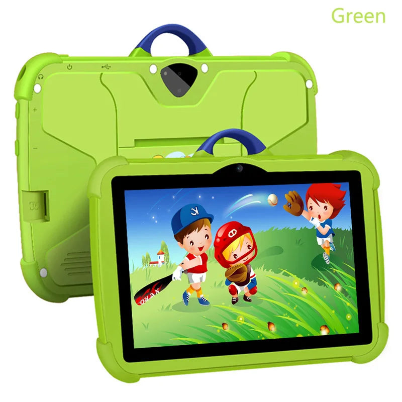 New Cartoon Pattern Kids Tablet 7 Inch Quad Core 4GB RAM 64GB ROM Android Learning Education Games Tablets Children'S Gifts