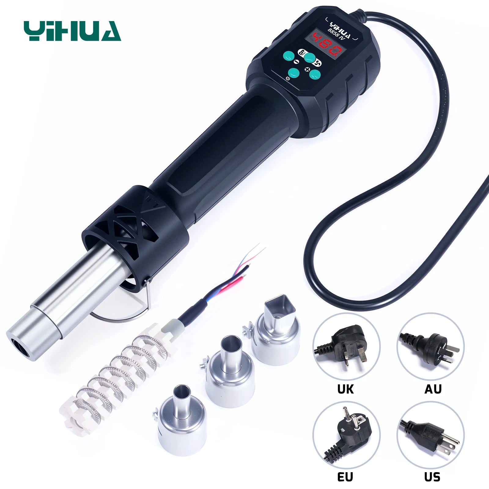 8858IV Micro Hot Air Gun - LCD Digital Soldering Rework Station Online