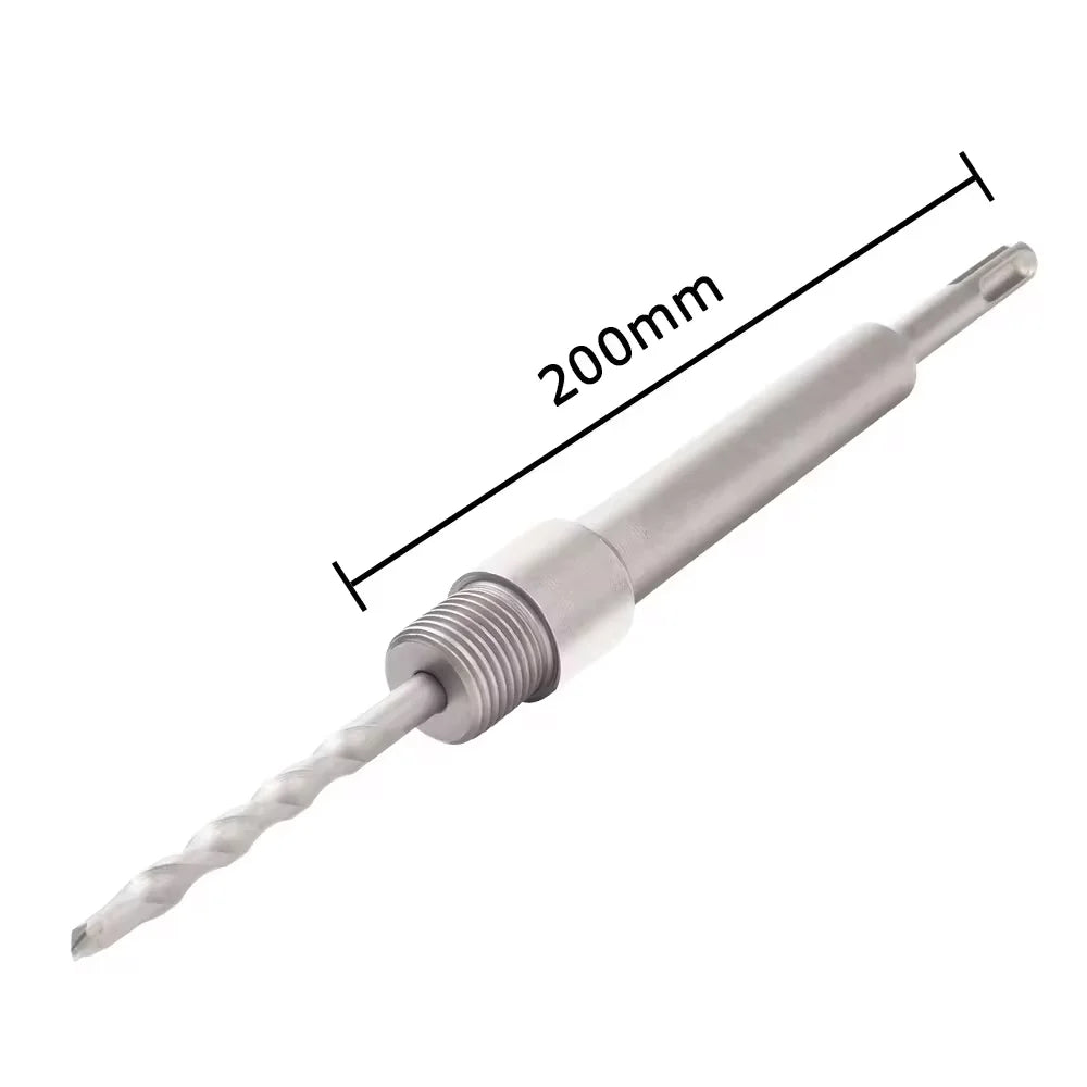 1Pc 30-150Mm Drilling Crown for Concrete Wall Hole Saw SDS plus Hammer Drill Bit Set with round Shaft Cement Stone Cutter Tool