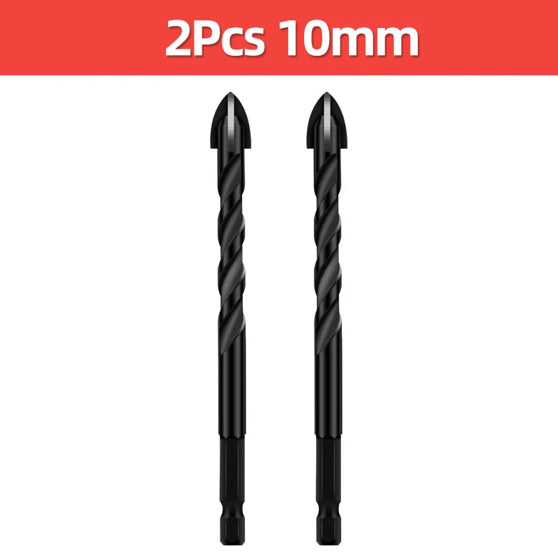 Cross Hex Drill Bit Set for Concrete Porcelain Tile Glass Metal Multifunction Drill Bits Kit Power Tools Drilling Drills