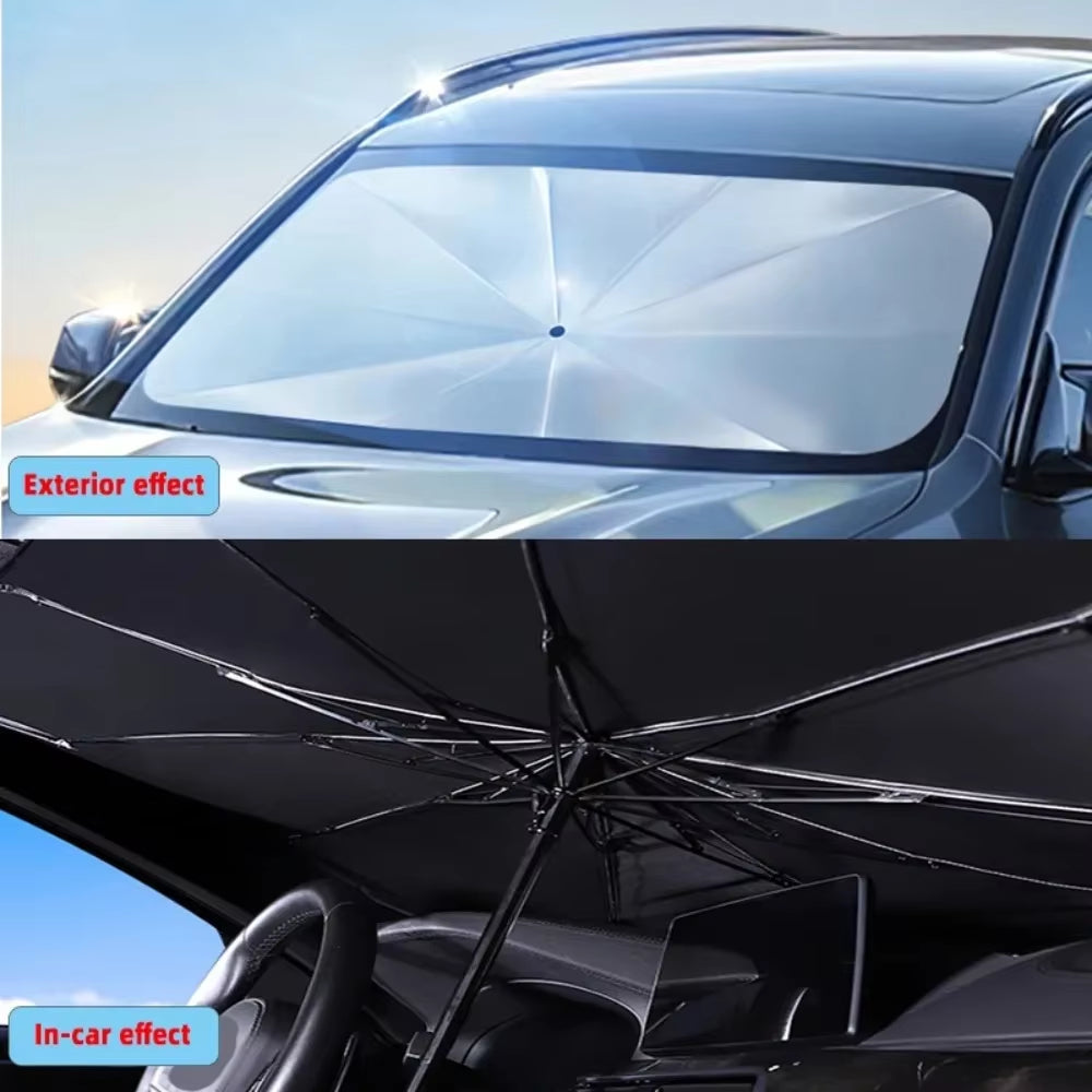 Car Sunshade Umbrella - UV Protection Windshield Parasol Cover