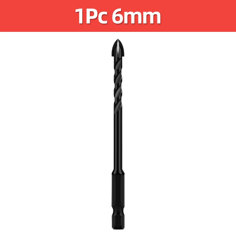 Cross Hex Drill Bit Set for Concrete Porcelain Tile Glass Metal Multifunction Drill Bits Kit Power Tools Drilling Drills