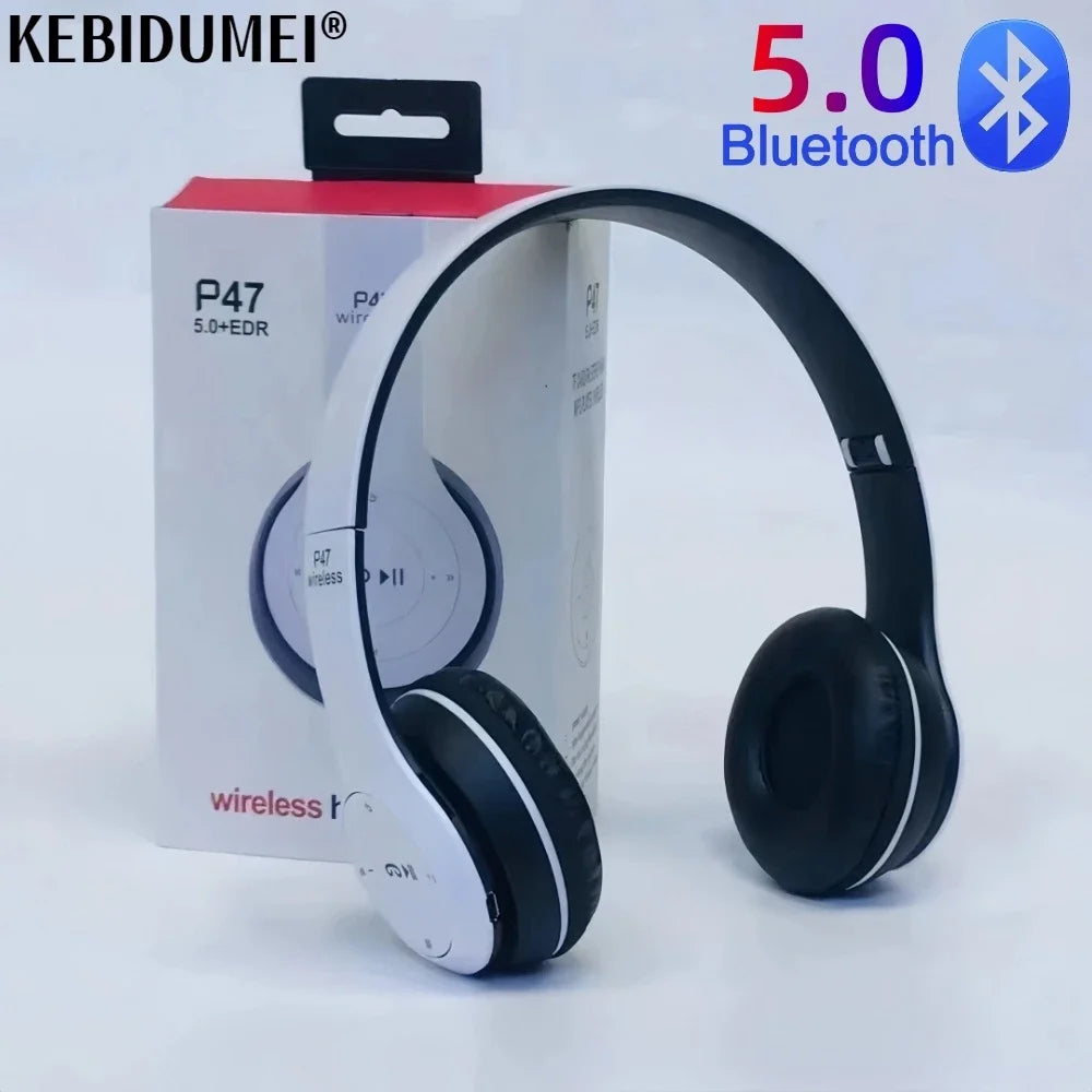 Stereo P47 Bluetooth Headphones - Wireless Sports Music Headset