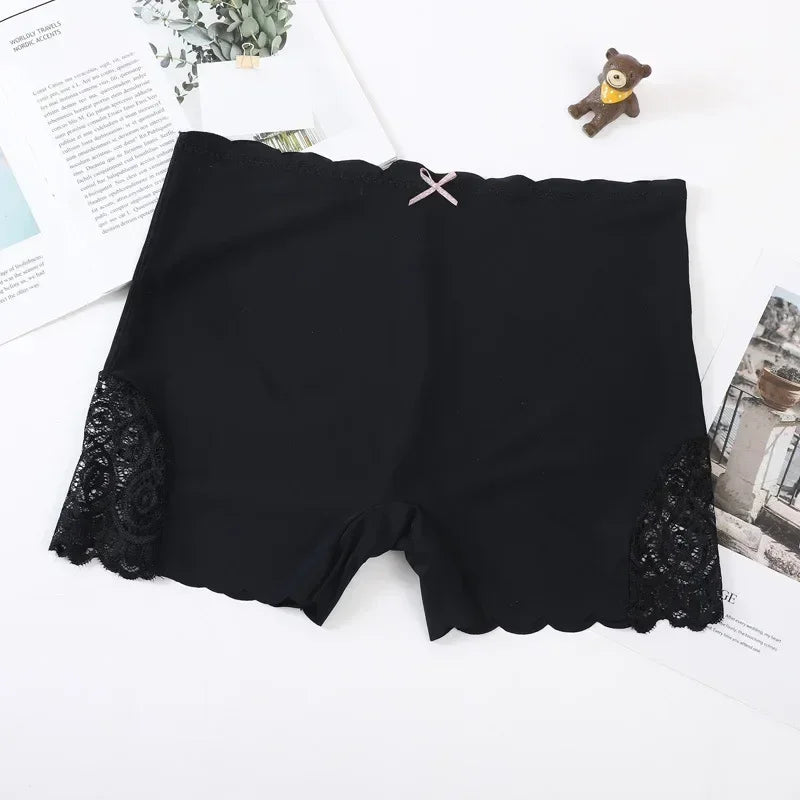 Women’s Lace Edge Safety Shorts - Seamless Under Skirt Modal Tights