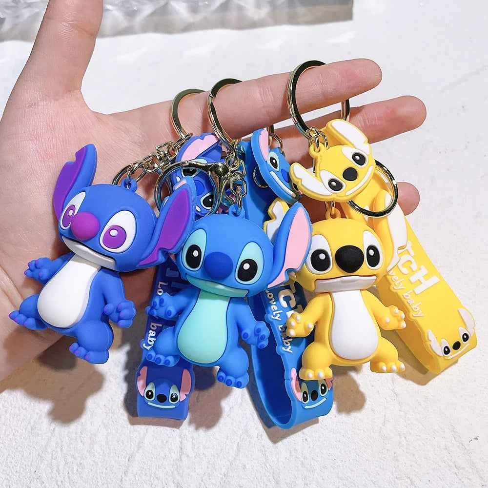 Lilo & Stitch Keychain Pendant Toy - Cute Pink Angel Anime Pendant